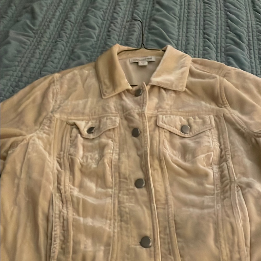 Cold water Creek Velvet Jean Style Jacket